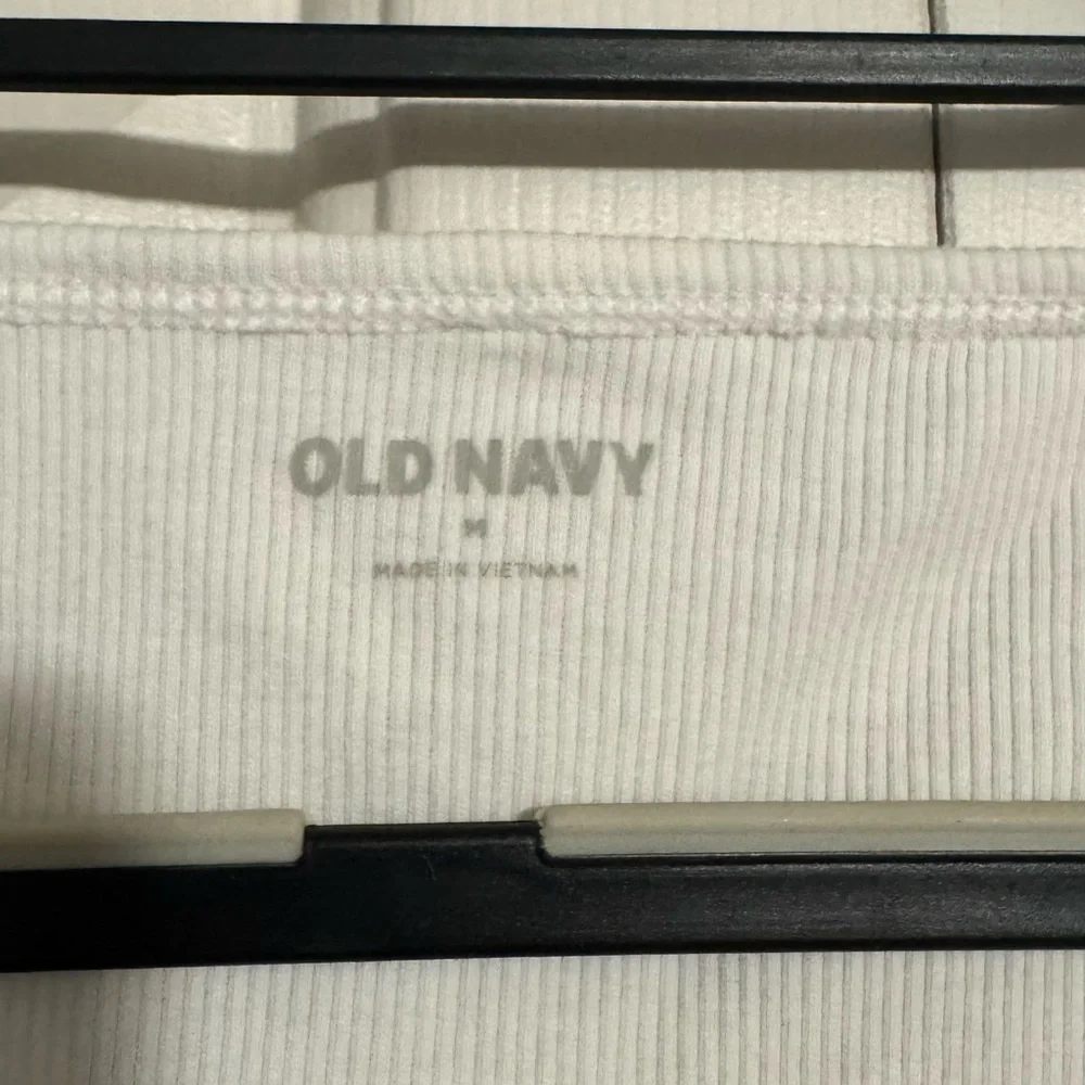 Old Navy Women's White Square Neck Tee - Picture 2 of 2